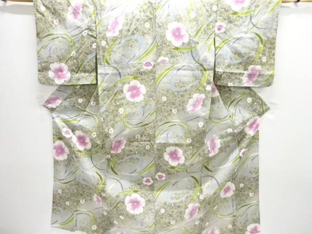 Japanese Kimono / Tsumugi Omeshi Cotton